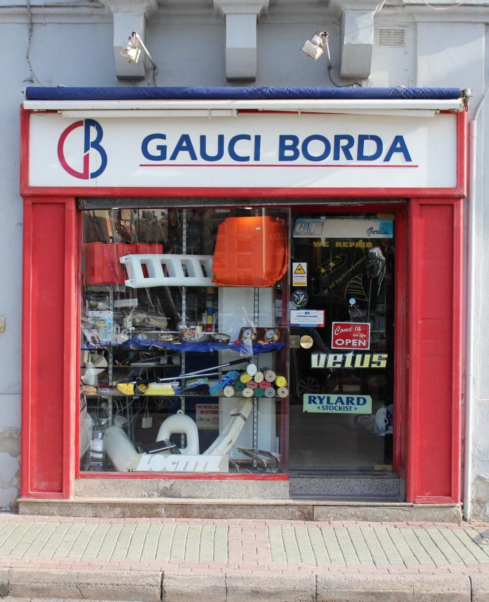 Marine supplies on display